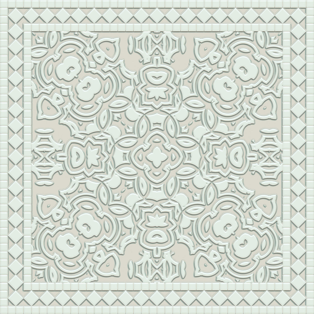 Mission Cement Tiles, Sand Mural Wallpaper - pure wallpaper artwork