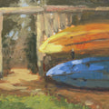 Kayaks Ready Mural Wallpaper - pure wallpaper artwork