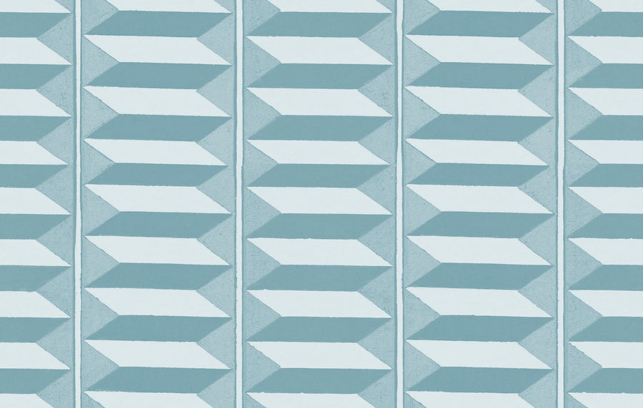 Accordion, Duck Egg Mural Wallpaper