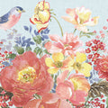 Floral Focus Blue Mural Wallpaper - pure wallpaper artwork