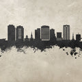 Norfolk Virginia Skyline Concrete Mural Wallpaper - pure wallpaper artwork