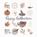 Pumpkins and Paws V Mural Wallpaper - pure wallpaper artwork