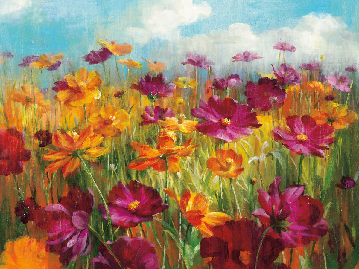 Cosmos in the Field Mural Wallpaper - pure wallpaper artwork