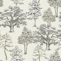 Park Trees, Off White Mural Wallpaper - pure wallpaper artwork
