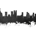 Rio De Janeiro Brazil Skyline Black & White Mural Wallpaper - pure wallpaper artwork