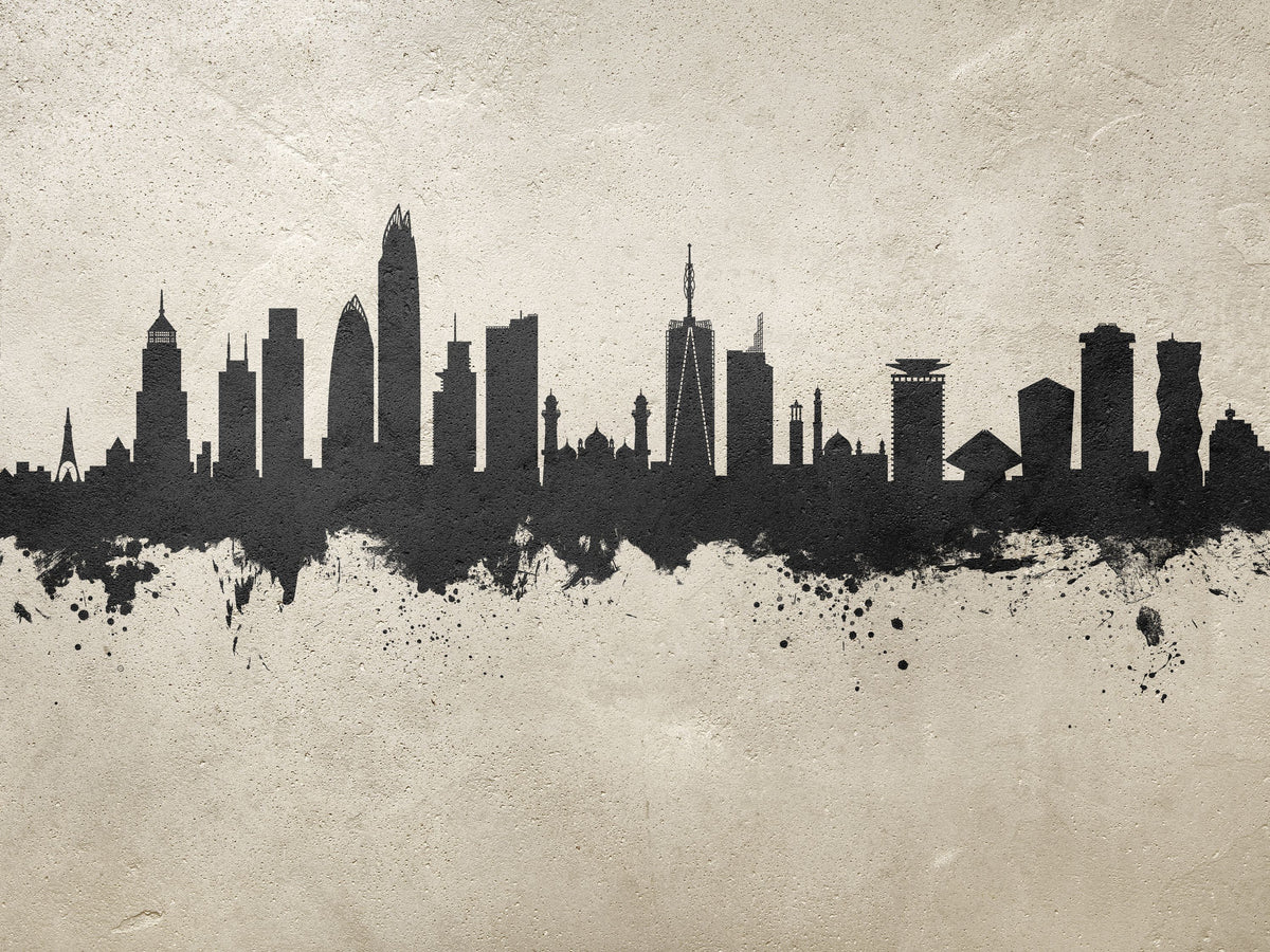 Nairobi Kenya Skyline Concrete Mural Wallpaper - pure wallpaper artwork