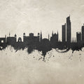 Karachi Pakistan Skyline Concrete Mural Wallpaper - pure wallpaper artwork