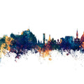 Jersey Channel Islands Skyline Blue & Bronze Mural Wallpaper - pure wallpaper artwork
