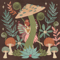 Floralscape Fairies III Dark Mural Wallpaper - pure wallpaper artwork