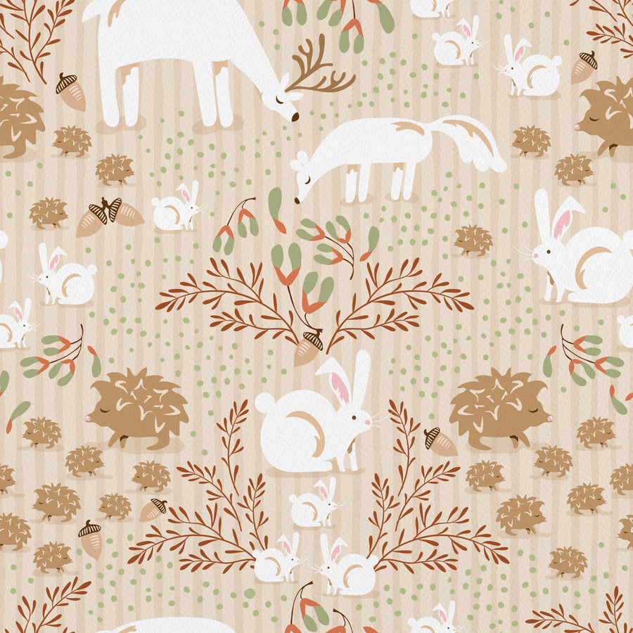 Welcome to the World, Beige Mural Wallpaper