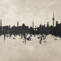 Stuttgart Germany Skyline Concrete Mural Wallpaper - pure wallpaper artwork