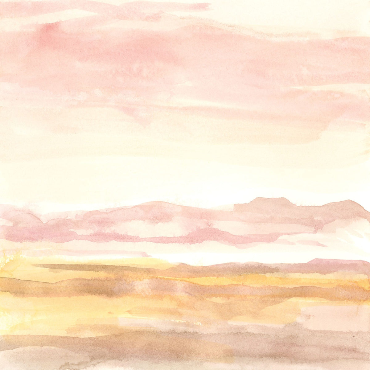 Pink Horizon I Mural Wallpaper - pure wallpaper artwork