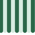 Scalloped Circus Stripes, Green on Green Mural Wallpaper - pure wallpaper artwork