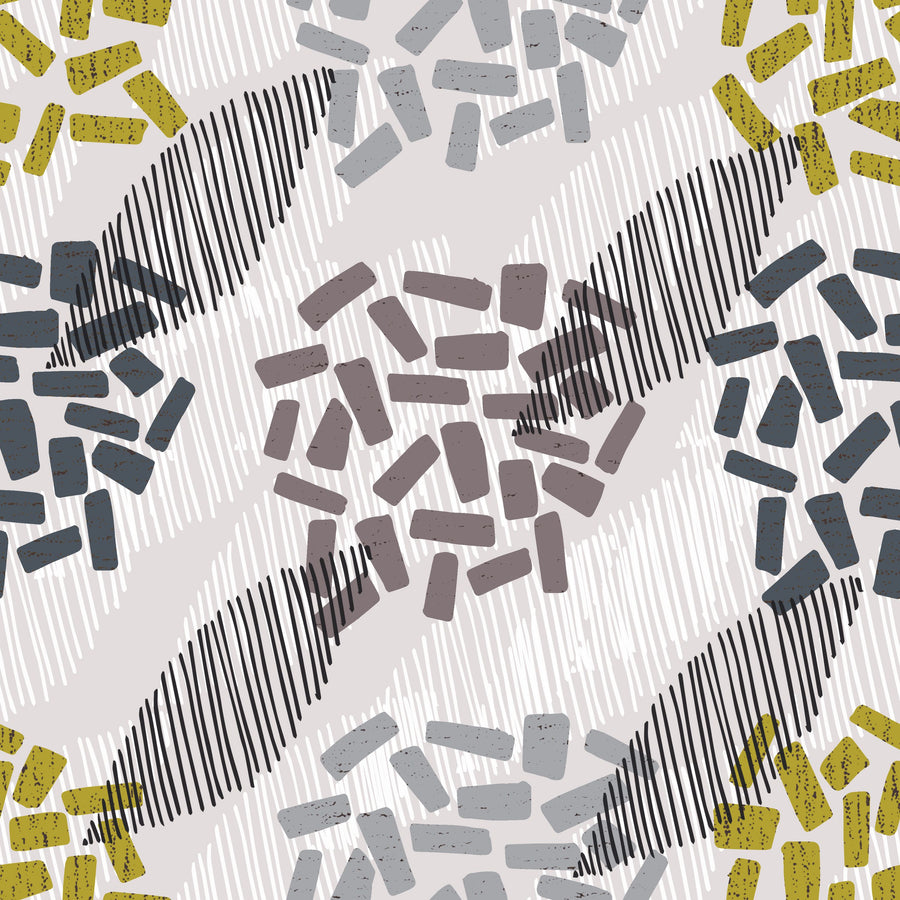 Happy Garden Abstract Mural Wallpaper