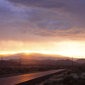Sunset Highway Journey Mural Wallpaper - pure wallpaper artwork