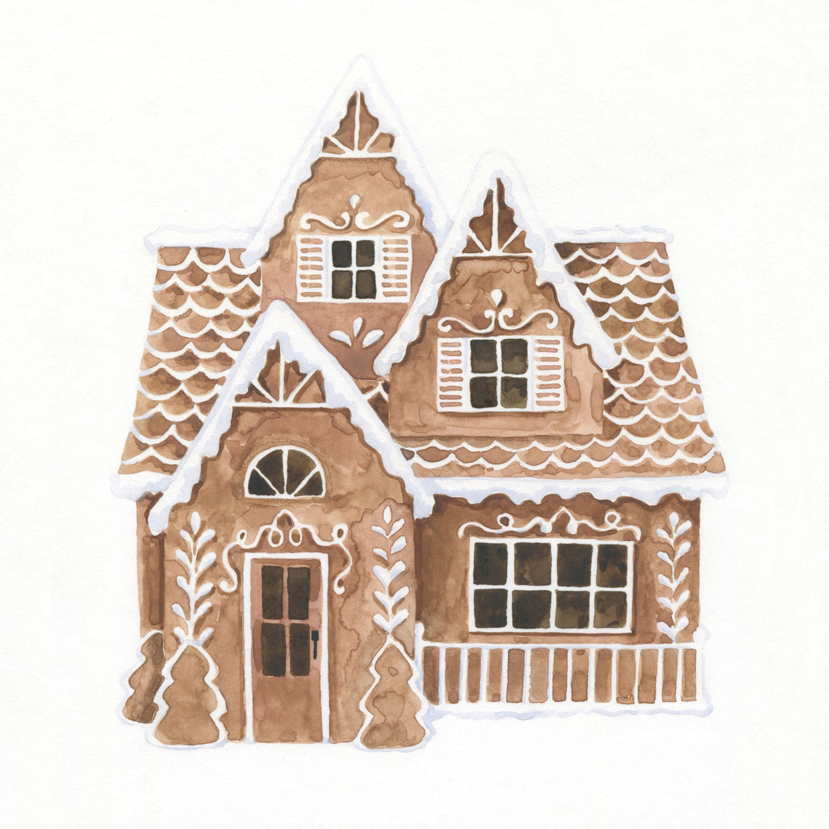 Gingerbread Dream House II Mural Wallpaper - pure wallpaper artwork