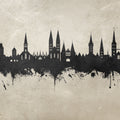 Lubeck Germany Skyline Concrete Mural Wallpaper - pure wallpaper artwork
