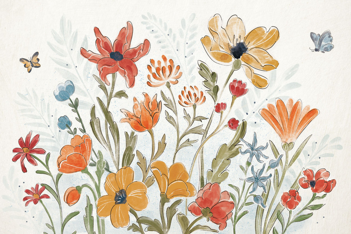 Floral in Sight Mural Wallpaper - pure wallpaper artwork