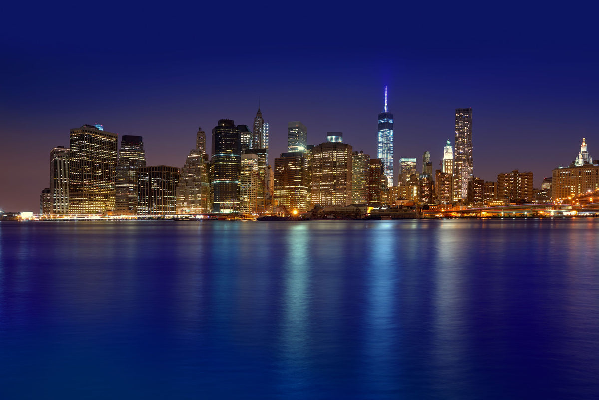 Downtown Skyline Mural Wallpaper - pure wallpaper artwork