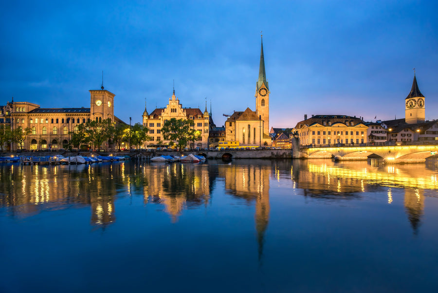 Zürich Nights Mural Wallpaper