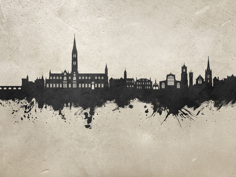 Salisbury England Skyline Concrete Mural Wallpaper