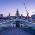 Millennium Bridge and Saint Paul´s Cathedral Mural Wallpaper - pure wallpaper artwork