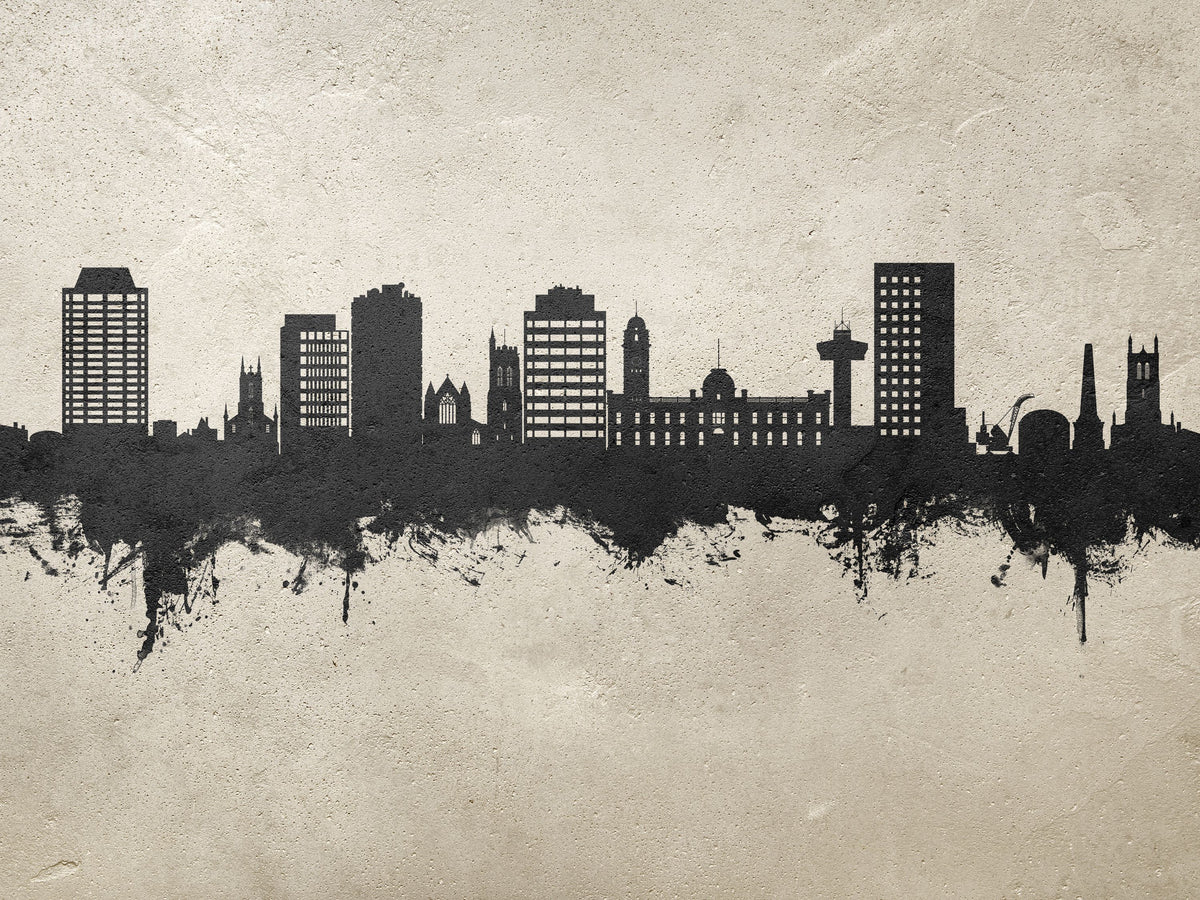 Hobart Australia Skyline Concrete Mural Wallpaper - pure wallpaper artwork