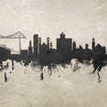 Middlesbrough England Skyline Concrete Mural Wallpaper - pure wallpaper artwork