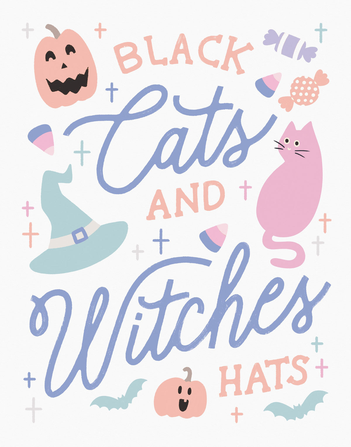 Trick or Treat VI Pastel Mural Wallpaper - pure wallpaper artwork