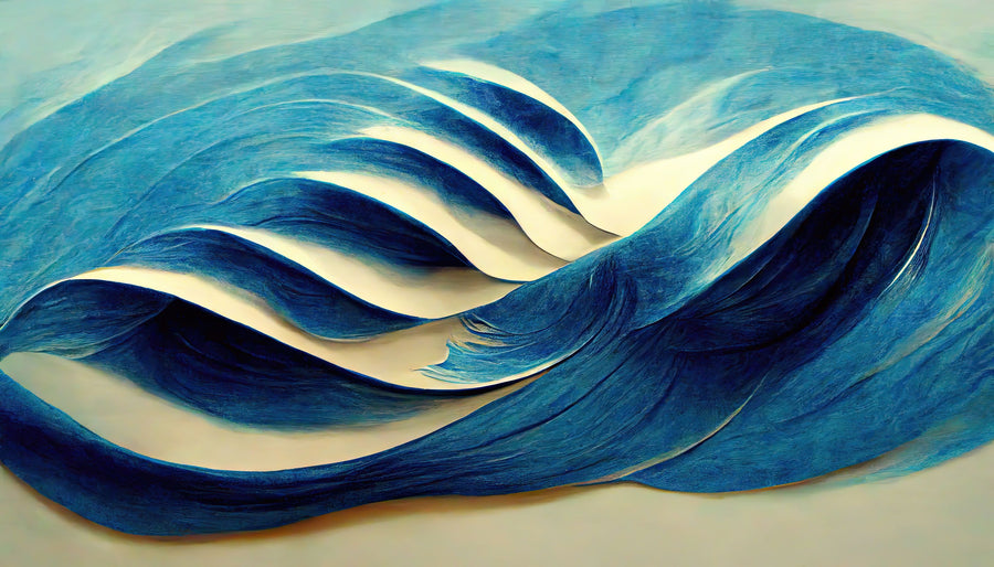 Tactile Waves Mural Wallpaper
