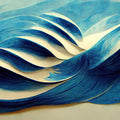 Tactile Waves Mural Wallpaper - pure wallpaper artwork