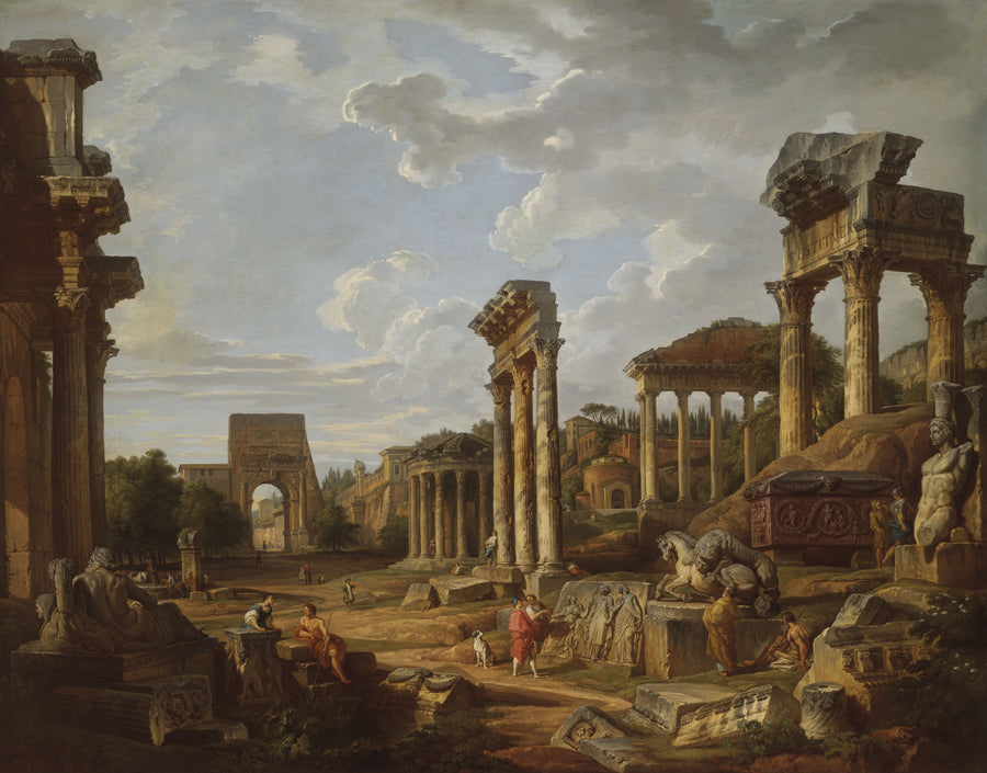 A Capriccio of the Roman Forum Mural Wallpaper