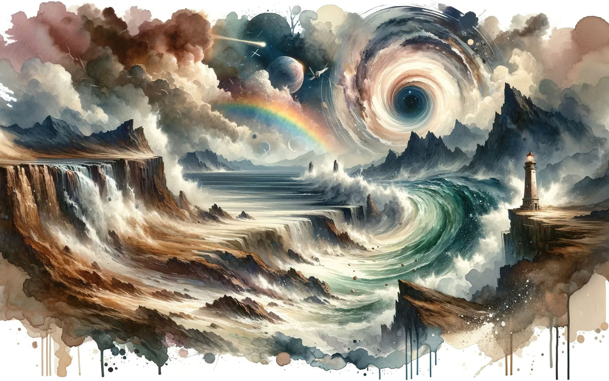 Tempest's Dance in an Abstract Whirl Mural Wallpaper - pure wallpaper artwork