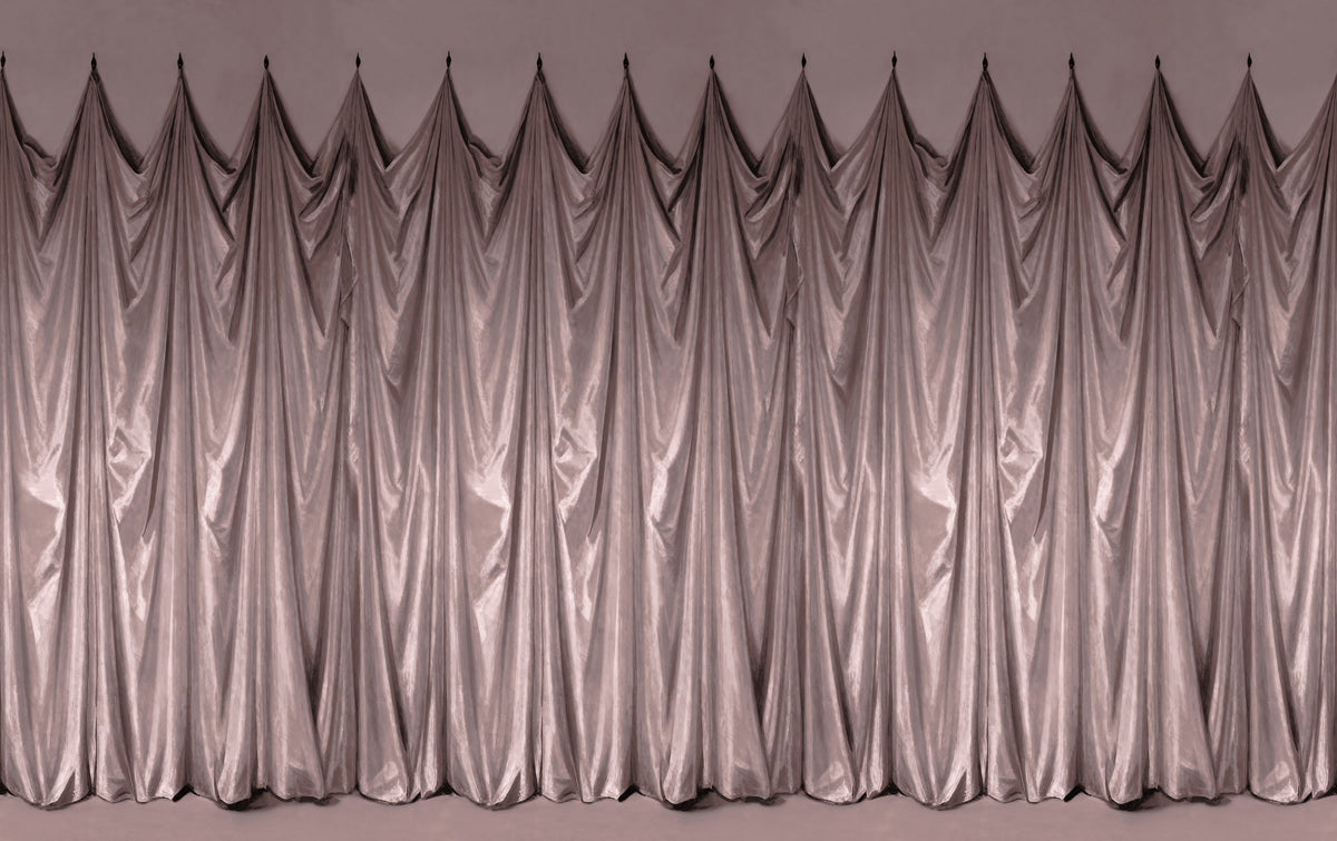 Medici Drapes, Dusty Rose Mural Wallpaper - pure wallpaper artwork