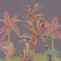 Colorful Jungle, Purple Mural Wallpaper - pure wallpaper artwork