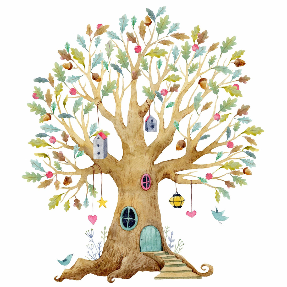 Tree House Mural Wallpaper - pure wallpaper artwork
