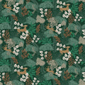 Wild and Free Pattern, Green Mural Wallpaper - pure wallpaper artwork