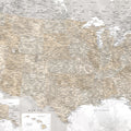 US Map Detailed - Kacia Mural Wallpaper - pure wallpaper artwork