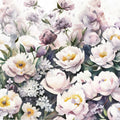 Watercolor Peonies Summer Mural Wallpaper - pure wallpaper artwork