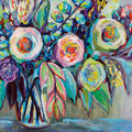 Popping Flowers Mural Wallpaper - pure wallpaper artwork