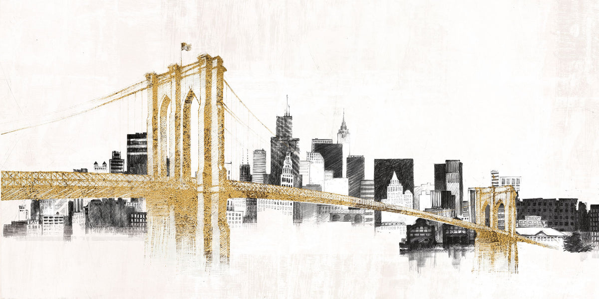 Skyline Crossing Mural Wallpaper - pure wallpaper artwork