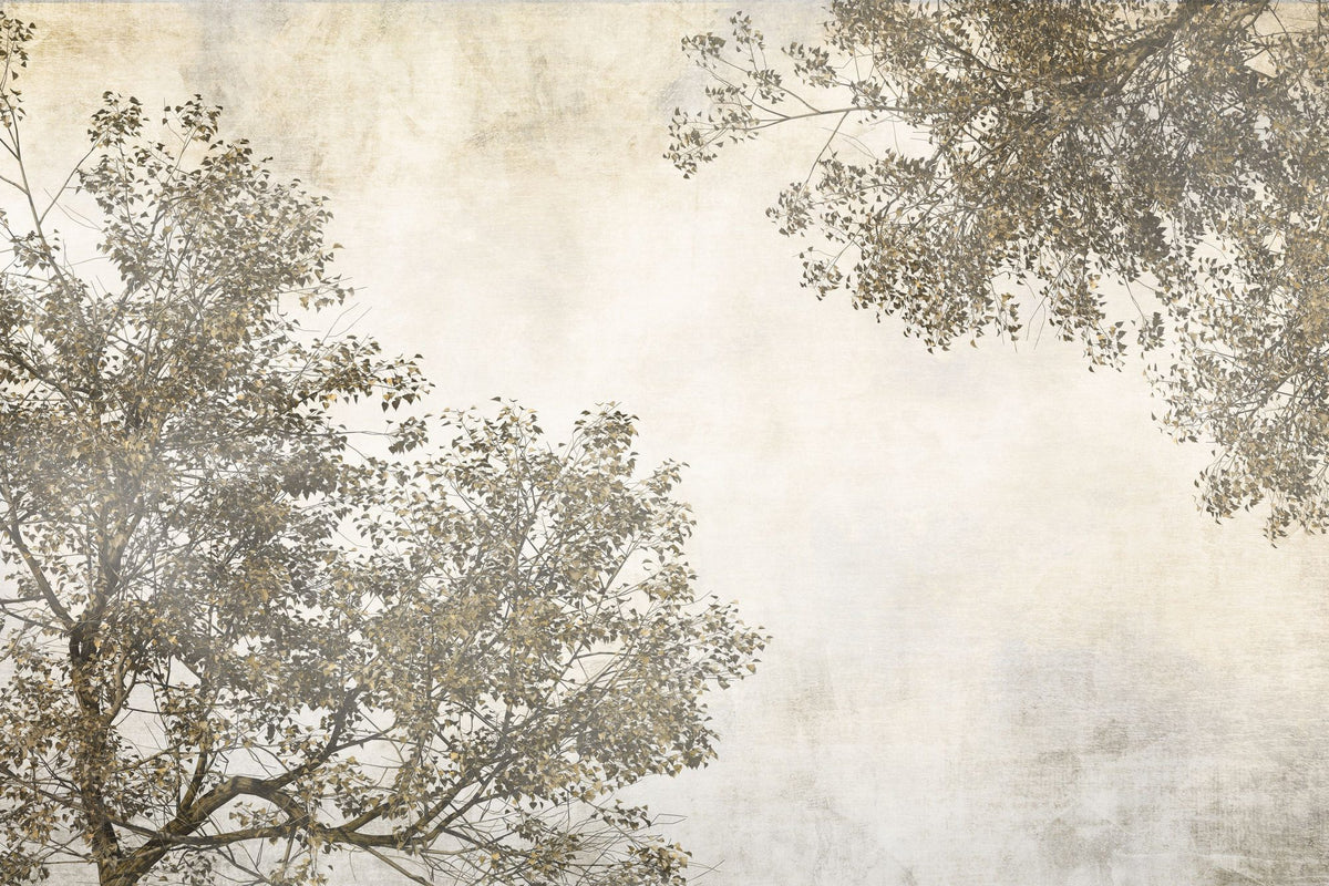 Tree Crowns Mural Wallpaper - pure wallpaper artwork