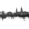 Truro England Skyline Black & White Mural Wallpaper - pure wallpaper artwork