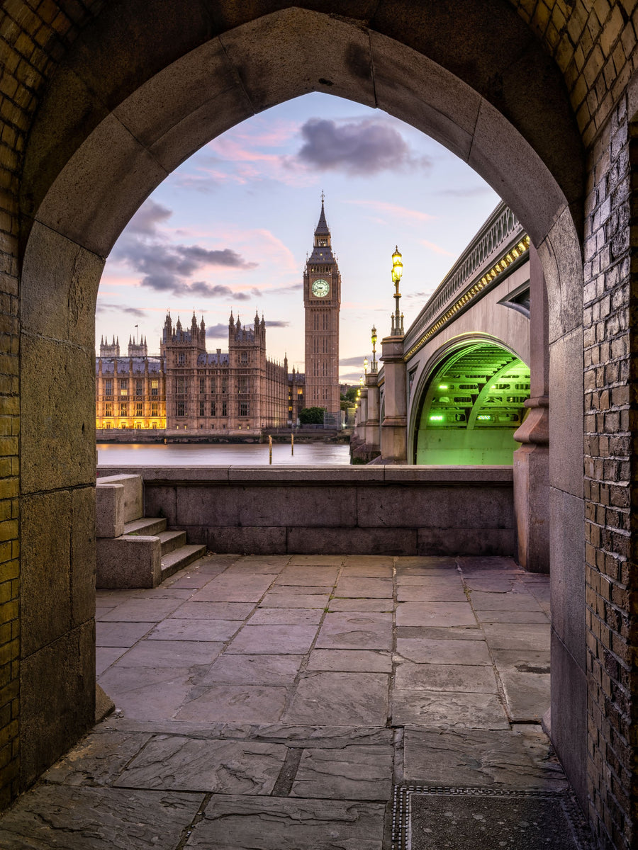 Big Ben and Westminster Bridge Framed Mural Wallpaper