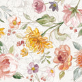 August Blooms Mural Wallpaper - Light Tone - pure wallpaper artwork