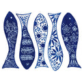 Coastal Chinoiserie VII Mural Wallpaper - pure wallpaper artwork