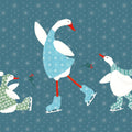 Ducks in the Snow VI Mural Wallpaper - pure wallpaper artwork