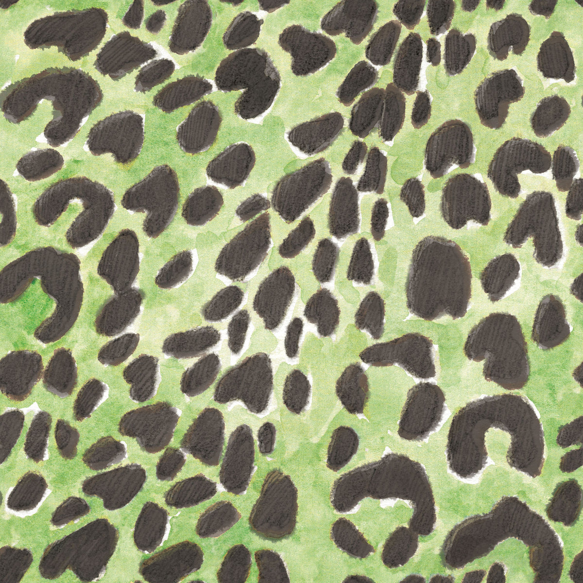 Summer Paws Green Mural Wallpaper - pure wallpaper artwork