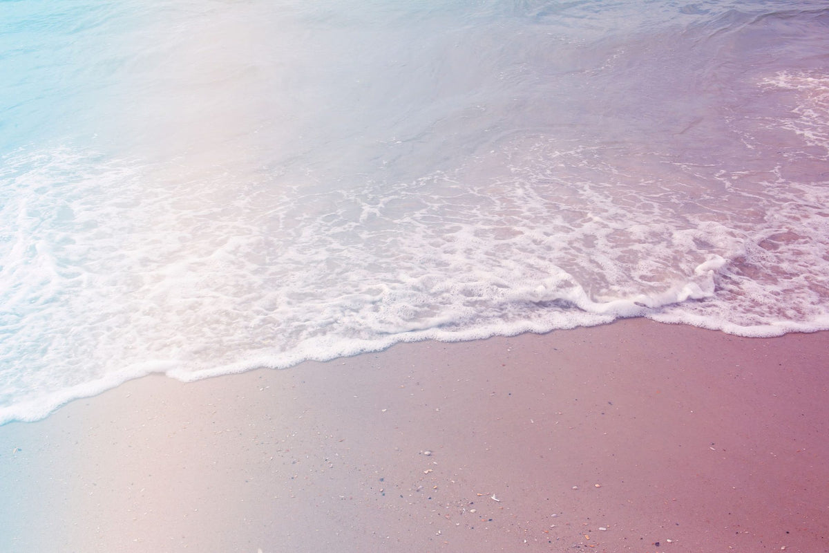 Pink Beach Mural Wallpaper - pure wallpaper artwork