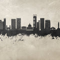 Luanda Skyline Concrete Mural Wallpaper - pure wallpaper artwork